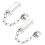 Safety Deurvergrendeling Rvs 2 Sets 9,04x3,34x1,65 Inch 8