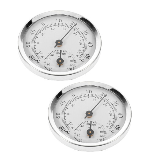 2 Stuks Mini Hygrometer Thermometer Voor Sigaarhumidor