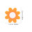 5 Flower Shock Absorber Tennisracket Dampener 2