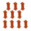 Raindrops 10 Stks Naaihulpmiddelen Draadwikkelaar Set 7