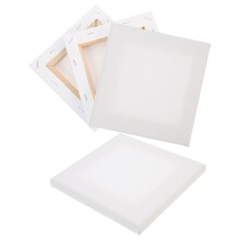Canvas Schilderij Paneel Olieverf Wit