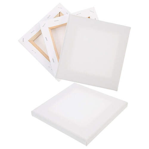 Canvas Schilderij Paneel Olieverf Wit