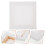 Canvas Schilderij Paneel Olieverf Wit 3