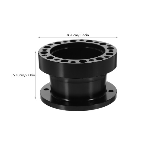 Steering Wheel Bracket Zwart Aluminium Legering 1 Stuk 1