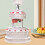 8 Stuks Romeinse Kolom Cakestand Set 4
