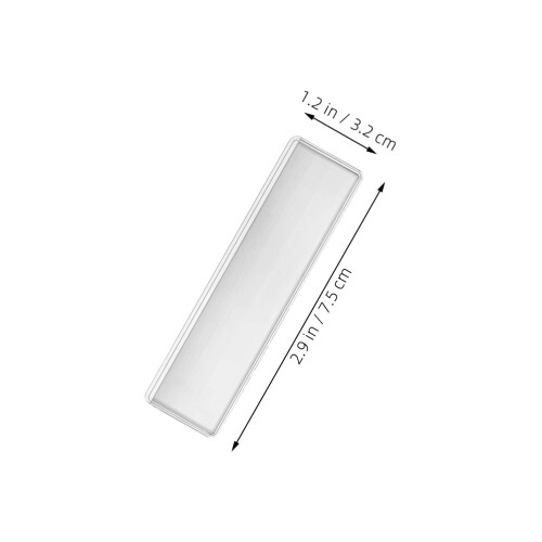 100Pcs Self-Adhesive Index Card Pockets Clear Plastic For Office Use 2