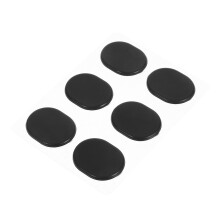 Mlins 6 Stuks Drumstickers 3,20x2,50x0,20 Cm Zwart