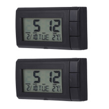 Vehicle Mounted Clock Picture Tube Zwart ABS 2 Set