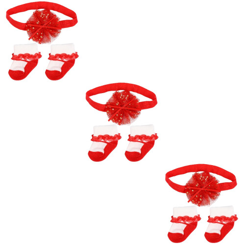 3 Sets En Haarband Van Katoen Baby 2