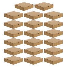 20 Pizzadozen Papieren Koekjesdozen Bruin Carton