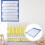 Storage Hängende Klassenzimmer Organizer Blau Polyester 1 Satz 7