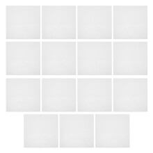 15 Stk. Leere Schablone 30,50 X 30,50 X 0,02 Cm Weiß