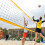 1 Set Beachvolleyballnetz Übungsnetz Polyethylen Indoor 8