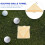Raindrops Golfhandtuch Abwischbar Beige Mikrofaser 1 7