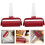 2Pièces Rouleau Pâte Rouge Pour Pizza Gnocchi Pâtes 5