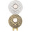 Pack Golfballmarker Golf Zinklegierung 2