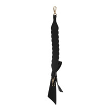 1St Zwarte PU Bowknot Handtas Schouderband Vervangingsriem Praktisch