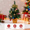Living And Home Tabletop Artificial Christmas Tree Decoration with String Light 3