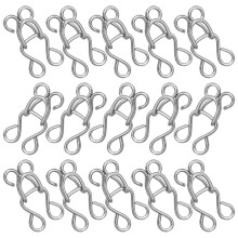 100 pezzi gancetti e occhielli in metallo per chiusura reggiseno
