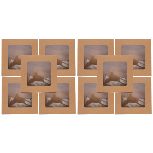 10 Kraftpapier Backwarenboxen Mit 1