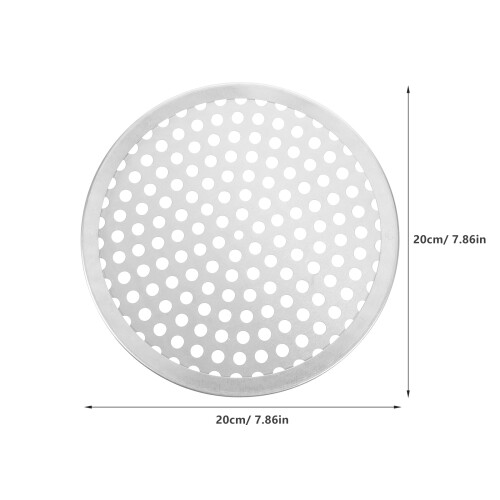 Mlins Quadratische Pizzapfanne Backform 20,00x20,00x0,50 cm Silber 1
