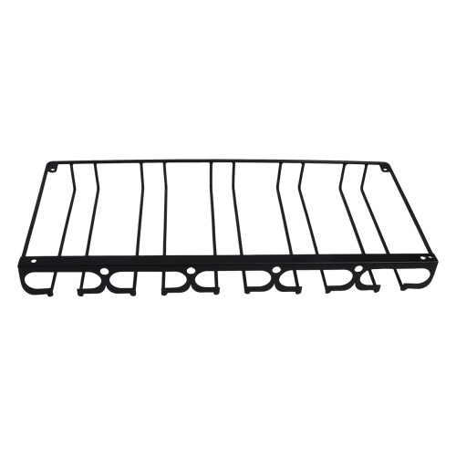 Black Upside Down Wine Glass Holder Hanging Rack Display Shelf