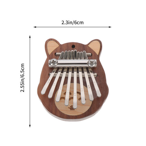 1Ensemble Mini Piano À Pouce En Bois Multi Couleur Pour Débutants 1