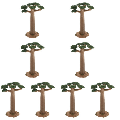 8Stk Mini Modell Realistische Pflanzen 2