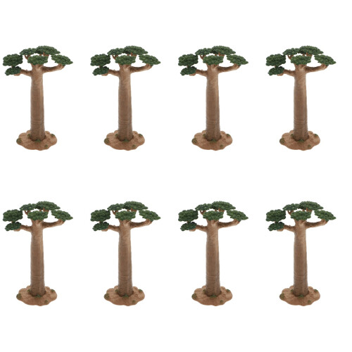 8Stk Mini Modell Realistische Pflanzen 1