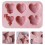 Candy Form Herzförmig Pink 2 Stk 10