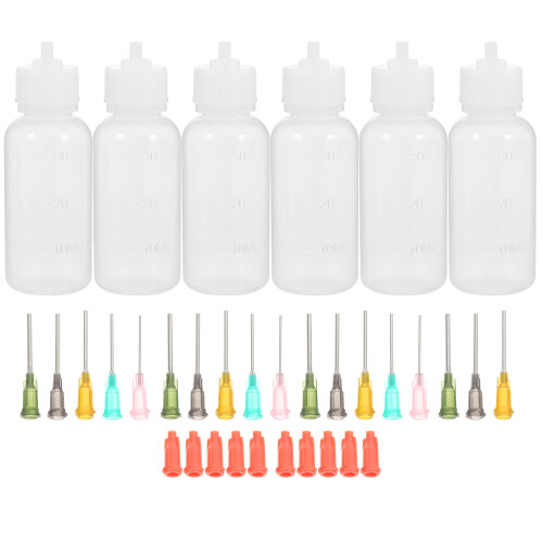 1 Set Tropfapplikatorflasche Mit Nadeltülle Verschluss