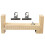 1 Set Sicherheitslanyards Armband Flechtwerkzeug Holzkoffer 4