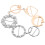 6St T-Shirt-Clips Mit Für Halstuch Ring Metall 5