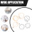 6St T-Shirt-Clips Mit Für Halstuch Ring Metall 11