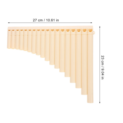 1 Set 18-Ton Panflöte Für Anfänger Beige 1