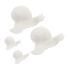 4 Stuks 3D Mini Hars Landschap Desktop Decoratie Wit