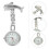 Nurse Pocket Watch Met Dolfijn Broche Steampunk 3