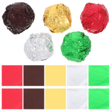 500 Stuks Aluminiumfolie Verpakkingspapier Voor Snoep Chocolade Thee