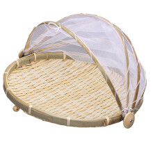 1Pièces Panier De Pique- En Bambou Khaki En Voile