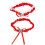 Garter Set Rood Kanten 6,9x5,1 Inch 1