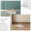 3Pièces Bordure Décorative Blanche PVC Mousse Autocollante Durable 6