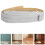 3Pièces Bordure Décorative Blanche PVC Mousse Autocollante Durable 10