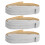 3Pièces Bordure Décorative Blanche PVC Mousse Autocollante Durable 9