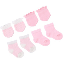 4 Paar Krabhandschoenen Nieuwgeboren Baby
