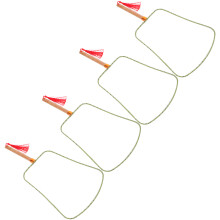 Draagbare Handventilator Witte Diy Borduurkunst Lichtgewicht 4 Stuks