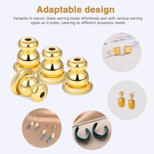 Earring Backs Metaal 3 Paar 0,24x0,20x0,20 Inch 2