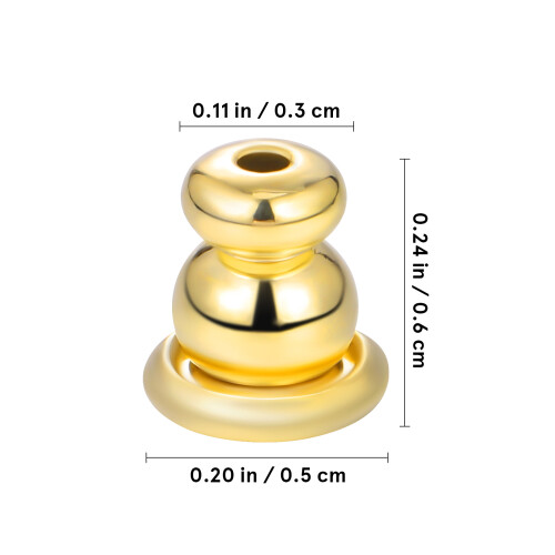 Earring Backs Metaal 3 Paar 0,24x0,20x0,20 Inch 1