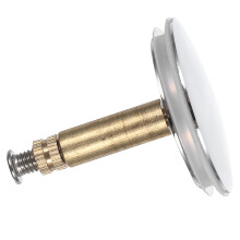 2Pcs Silver Stainless Steel Bathtub Drainer Stopper Leakproof Tub Plug