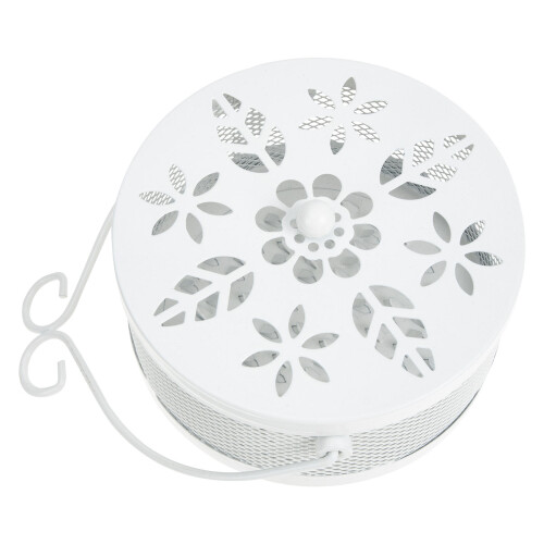 White Metal Holder Iron Art Incense Box for Home Use