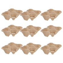 20 Stuks Bekerhouder Vier Gaten Geel Pulp Bord